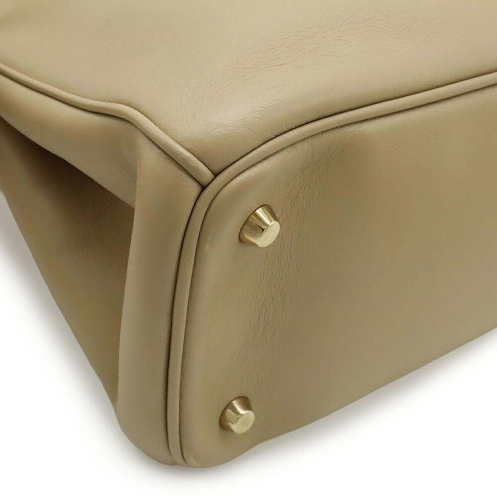 CHRISTIAN DIOR Cream Leather Shoulder Bag - Picture 4 of 9